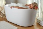 Lullaby Wht Small Freestanding Solid Surface Bathtub by Aquatica web 0279